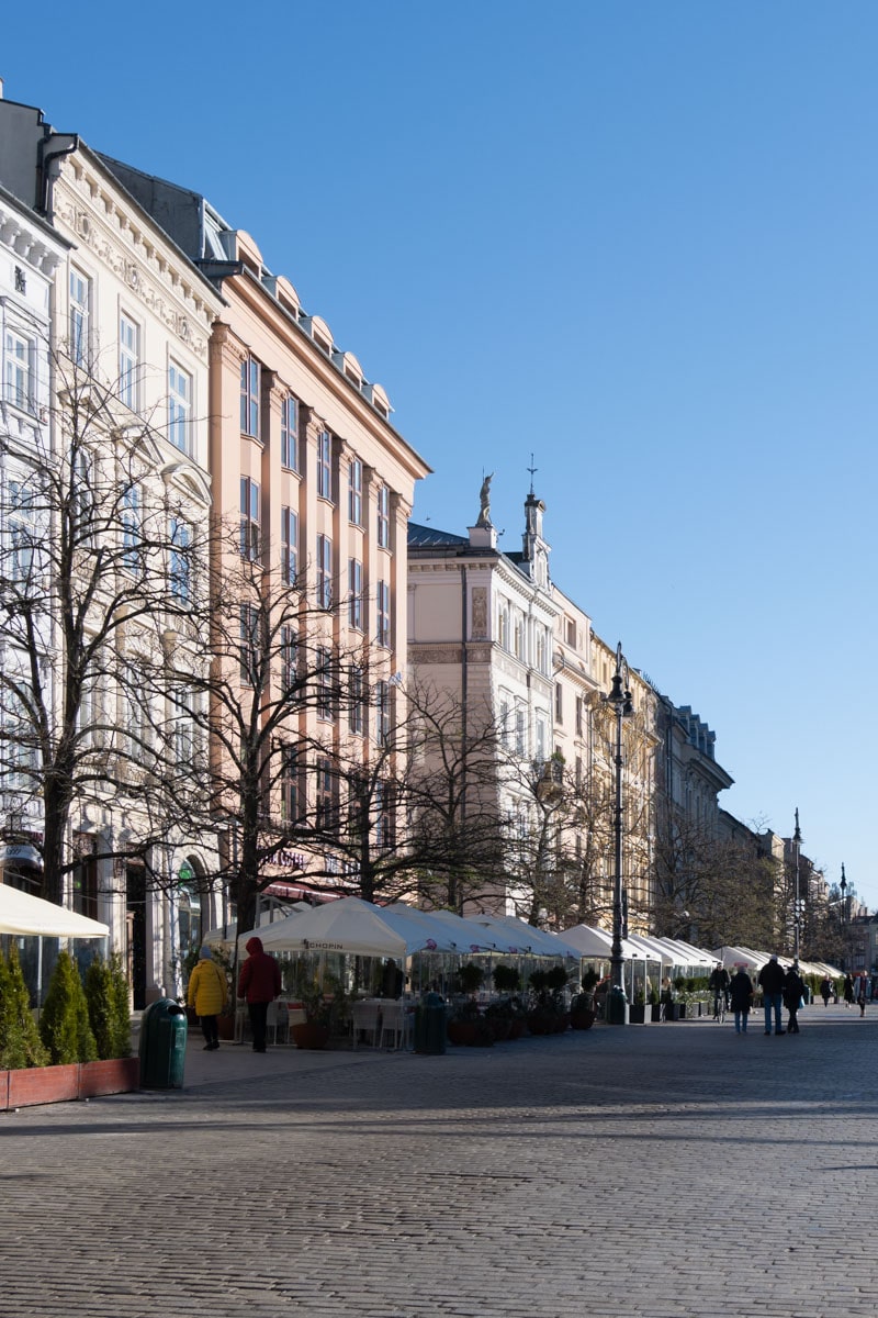 Café dans la vieille ville de Cracovie