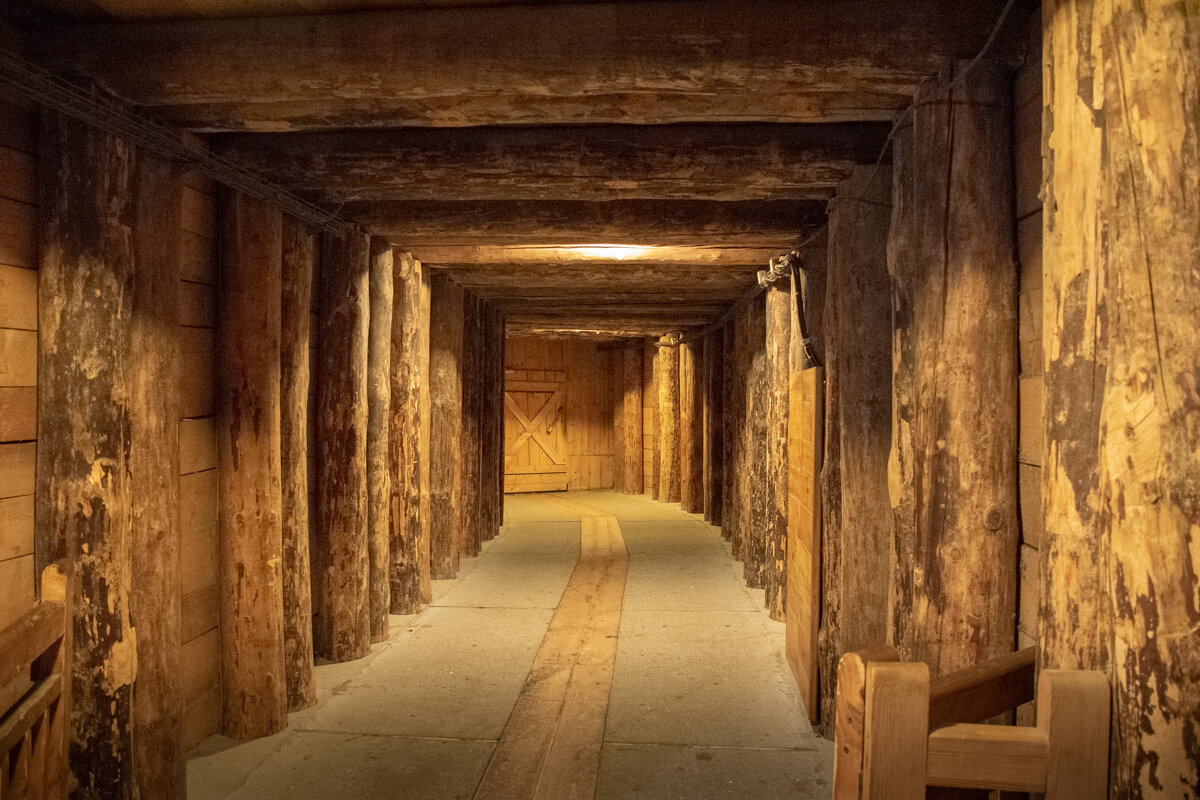 Tunnel dans la mine de sel de Cracovie